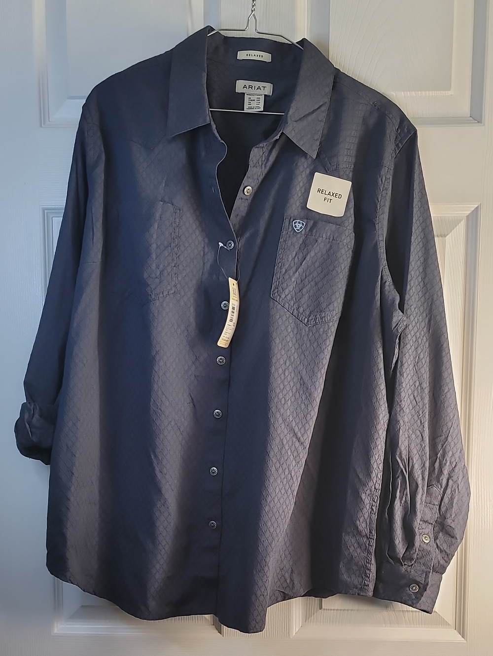 Ariat ☆ Blue-Gray Casual Button Down Shirt
